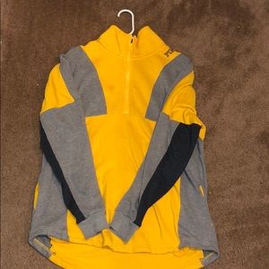 Over sized Mustard Yellow Pink Jacket